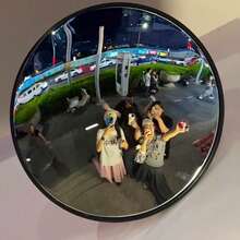 1Stylish Acrylic Convex Mirror, WaterproofAnd Stain-Resistant, High-Resolution ConcaveDesign, Suitable For Home, Shop, Parking Lot,Bedroom, Entryway, Bathroom WallDecoration, Dressing Room Selfie Mirror DIY. - 1PC Thickened Mirror Surface - View 5