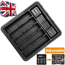 Adjustable Kitchen Drawer-Organizer Tray Cutlery Storage Box Utensil Divider 8 G - UK-l430701 - View 5