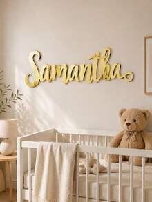 Custom Mirror Gold Acrylic Name Plate, Mirror Acrylic Name Plate, Multiple Font Options, Laser Cut, Multi-Purpose Wall Decor, Perfect For Bedroom And Living Room, Personalized Elegant Laser Cut Shiny Label Gift, Birthday Graduation Memorial - Multicolor - View 6