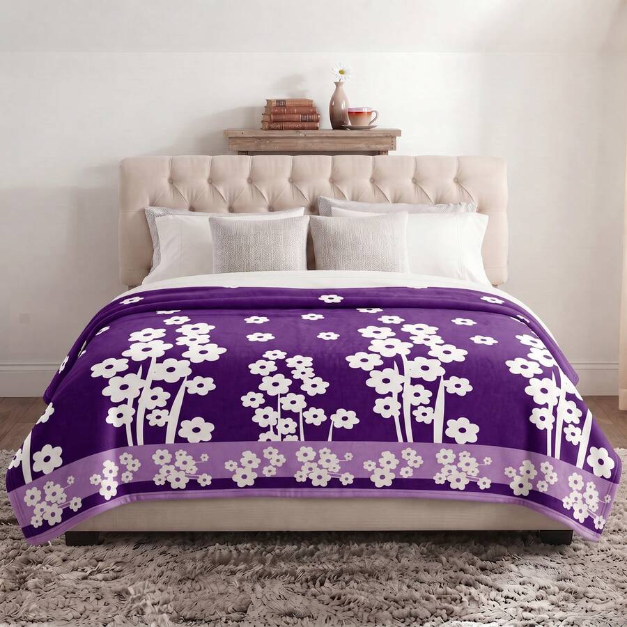 Bed Blankets & Towel Blankets - Purple - View 1