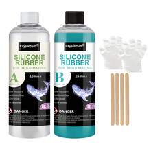 8.8oz Silicone Rubber Liquid For DIY Mold Making, 1:1 Ratio Fast Cure, Bubble-Free Heat Resistant Casting Material For Home Craft Projects - B - View 15