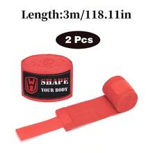 2pcs 1.5m/3 Meters Boxing Training Bandages, Sports Bandages, Suitable For Sanda, Kickboxing Training - SHAPE - View 14