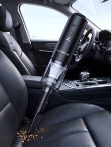 1pc Handheld Vacuum Cleaner, 130,000 RPM Turbo Fan, Adjustable Electric Air Duster, Brushless Motor Handheld Air Tube, High-Performance Car Vortex Turbo, Air Cushion Inflator, Pet Dryer, BBQ Blower - Black - View 2