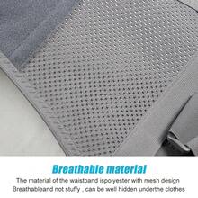 1 Pc Breathable Mesh Lumbar Support Belt, Adjustable Double Pull Back Brace, Unisex Waist Protector For Fitness Workout & Daily Use - Black - View 7