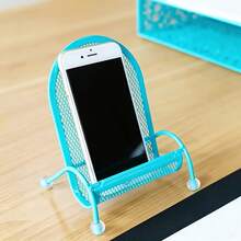1pc Cute Chair Shaped Phone Holder, Universal Slouchy Desktop Phone Stand, Stable Anti-Slip Bedside Stand, Phone Accessory, Office Desktop Accessory - Standard Model - View 10