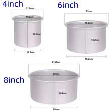 Aluminum Round Cake Pan, Deep Side Round Baking Pan, Cake Pan With Removable Bottom - View 11