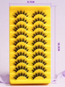 10 Pairs 3D Fluffy Natural Soft False Eyelashes Suitable For Various Occasions - View 5