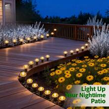 Sleek Solar Tube Path Lights, Gentle Warm Glow, Waterproof & Durable Stake Design, Dusk‑To‑Dawn Sensor, Beautiful Landscape Lamps For Garden Path, Lawn And Outdoor Dining Area - Black - View 4