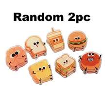 7/1pc Set Cute Cartoon Food Pattern Bag Sealing Clips, Acrylic Material Tight Sealing Reusable For Kitchen Pantry Snack Storage Household Food Keeping Food Bag Clip Snack Bag Sealer Kitchen Storage Accessory - Multicolor - View 8