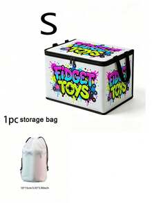 Foldable Multi-Functional Clothes Storage Box (Urban Street Graffiti Style) With Handle, Suitable For Home Closet Organization, Can Be Used For Travel, Moving, Camping And Underbed Storage - Multicolor - View 8
