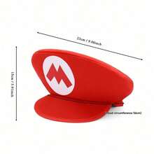 Hasbro 2pcs Super Mario Odyssey Mario Hat, Halloween Cosplay Role Play Prop, Party Hobby Collectible - One Size - View 6