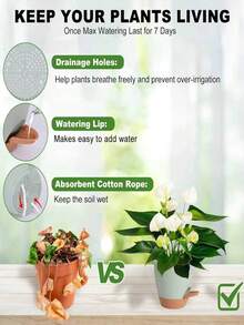 Simple Plastic Flower Pot - Large Volume, Thick-Walled And Breathable Resin Planter, Perfect For Growing Pothos And Succulents On Home Balconies - A - View 2