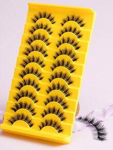 10 Pairs 3D Fluffy Natural Soft False Eyelashes Suitable For Various Occasions - View 6