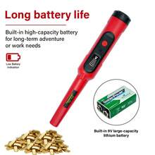 High Sensitivity Waterproof Metal Detector - 360° Scanning Adjustable Rod For Beach/Soil Hunting & Jewelry Pinpointing - Multicolor - View 4