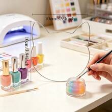 1pc Transparent Cat-Shaped Nail Art Color Palette & Fake Nail Sample Storage Board, 2-In-1 Display Stand For Press-On Nails, Multi-Purpose Nail Gel Color Palette - Multicolor - View 10