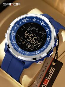 SANDA New Watch For Men LED Digital Chronograph Stopwatch 5ATM Waterproof Electronic Luminous Clock Military Sport Wristwatch - One Size Fits All - View 21