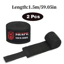 2pcs 1.5m/3 Meters Boxing Training Bandages, Sports Bandages, Suitable For Sanda, Kickboxing Training - SHAPE - View 15