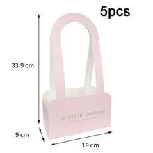 5pcs Mother's Day Handheld Flower Box Paper Wrapping Material Floral Arrangement Box Christmas Fresh Flower Handbag Packaging Flower Bag - Gift Box - View 11