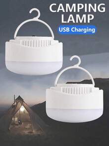1pc Mini Portable LED Camping Light, LED Night Light, USB Light, Handheld Lantern, Emergency Light, Adjustable Brightness, 2400mAh Rechargeable Battery Powered, Hanging, Handheld, Magnetic - Handheld Lantern - View 6