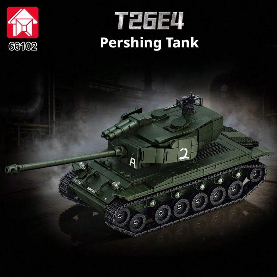 Super Panzer Heavy Tank Chinese ABS Plastic Building Block Model Military Toy Assembly 800pcs Gift - Super Panzer Tank [Bagged] 800pcs - View 1