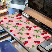 Cherry Polka Dot Gaming Mouse Pad - Featuring Non-Slip Rubber Base, Washable Surface, And Fun Design Suitable For Office, School, And Home Decor, Perfect For Your Keyboard And Mouse - Cherry Polka Dot - View 10
