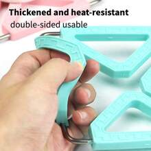 3pcs Foldable Silicone Heat-Resistant Pads, Thickened Pot Mats, Non-Slip Kitchen Table Mats, Multi-Functional Phone Tablet Cup Holder Support Pads, Countertop Protection Mats - View 6