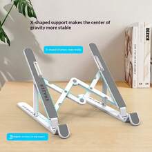 Lenovo Foldable Laptop Stand,7‑Level Adjustable Aluminum Alloy Notebook Riser,Hollow Cooling Design With Silicone Anti‑Slip Pad, Portable Desktop Support For 11‑17.3 Inch Laptops & Tablets For Office Study Travel - View 1