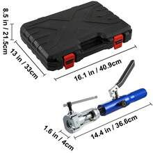 Hydraulic Flaring Tool Kit, 45° Double Flaring Tool, Brake Repair Brake Flaring Tools For 3/16"-1/2", Brake Flare Tool With Tube Cutter And Deburrer, 32 PCS Tube Flaring Tools For Copper Lines - For 3/16"-1/2" - View 10
