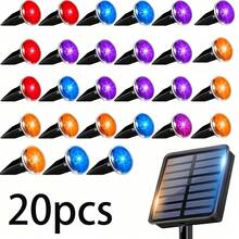 Sleek Solar Tube Path Lights, Gentle Warm Glow, Waterproof & Durable Stake Design, Dusk‑To‑Dawn Sensor, Beautiful Landscape Lamps For Garden Path, Lawn And Outdoor Dining Area - Black - View 8