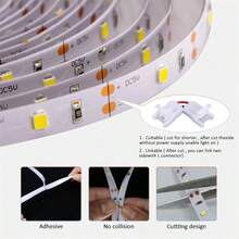 Acosh Neon Warm White LED Strip Lights, Dreamcolor With Button Control, USB Powered, Remote Controlled, For Bedroom, Home, Gaming Room, Party, TV, Wall Decor, Prom, Movie Theme - White - View 7