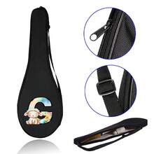 1pc Badminton Racket Bag, Shoulder Bag, Sports Equipment Storage Bag, Protective Cover, Portable Sports Storage Bag, Sports Equipment Accessories - Black - View 34