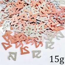 15g/Bag Rose Gold Colorful Confetti Happy Birthday 21 30 40 50 60 Party Decoration Christmas - Rose Gold - View 19