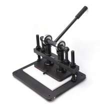 Manual Leather Die Cutter Leather Cutting Machine Steel Plate Press DIY Craft Making Clicker Press Embossing Cutting Machine For Paper Foam Fabric Lea - L2VID5Q000-1@Style - View 7