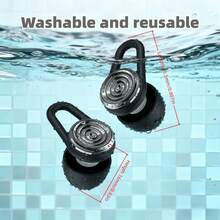 Sleep Earplugs - Fashionable Reusable Earplugs, Suitable For Sleep, Work, Travel, Etc., Comes With Storage Box And 6 Earplug Tips - Silver 1pc - View 5