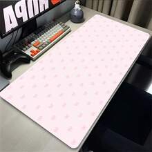 Leather Desk Mat Protective Pad Full Screen Bow Y2K Pink Girl Mouse Pad Office Desk Mat Waterproof Anti-Slip PU Desk Mat Gaming Esports Users - View 2