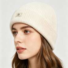 Autumn/Winter Knitted Hat, Windproof & Warm, Solid Color, Casual, 2 Ways To Wear, Suitable For Indoor/Outdoor, One Hat For All Occasions - A - View 5