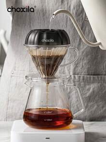 choxila 1pc Pour Over Coffee Dripper Set, Multi‑Hole Shower Head Coffee Diffuser With Transparent Filter Cup & 40Pcs Coffee Filter Papers, Home Office Coffee Brewing Accessory - 3-piece Coffee Dripper Set - View 3