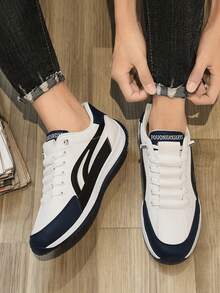 Men Sneakers - White and Blue - View 5