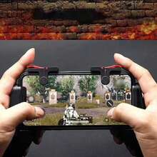 Mobile Gaming Controller Compatible - R-Unit With Mobile/Fortnitee Mobile/ Mobile, Sensitive Shoot And Aim Trigger L1R1 Compatible With Android & Phone, With 4pcs Gaming Finger Sleeve - Multicolor - View 6