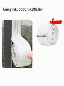 1 Roll Window Sealing Strip - Winter Wind & Rain Insulation Tape, Waterproof Solution, Self-Adhesive Weather Stripping, Easy Installation, High-Quality Adhesive, Windproof Door Seal, Suitable For Autumn/Winter, Christmas, New Year - Multicolor - View 7