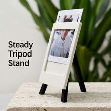 Mini Photo Frame With Desktop Easel Stand, Mini Picture Frame, Textured White Photo Holder, Suitable For Fujifilm Mini Display, Elegant Home & Office Desktop Decor, Birthday Anniversary Holiday Gift - Multicolor - View 1