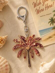 2d Acrylic Coconut Tree Keychain, Keychain, Middle Eastern, Arabic Exotic Style Pendant, Bag Hanging Birthday Gift, Ramadan, National Day - Multicolor - View 9