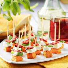 1100pcs/2boxes Cocktail Picks, 6.5cm/2.56in Length, Storage Box Packaging, Double-Ended Toothpicks, Suitable For Parties, Appetizers, Olives And BBQ - Natural Wood Color - View 6