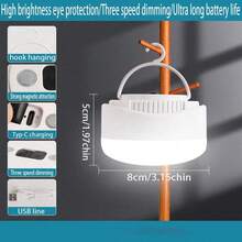 1pc Mini Portable LED Camping Light, LED Night Light, USB Light, Handheld Lantern, Emergency Light, Adjustable Brightness, 2400mAh Rechargeable Battery Powered, Hanging, Handheld, Magnetic - Handheld Lantern - View 10