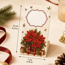 25pcs/5pcs Vintage Christmas Gift Tag Set, 5 Designs, 5 Sheets Each, Blank Writable Holiday Cards, Suitable For Gift Wrapping, Advent Calendar Countdown, Wedding Place Cards, Table Labels, Party Favors, Christmas Decor - A - View 5