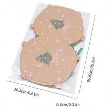 5-Point Star Kraft Paper Christmas Decoration Chocolate Candy Hanging Box For Christmas Tree, Creative Star-Shaped Candy Box Gift Packaging Box, Star Candy Box Gift Paper Box Decoration, Vintage Gift Box, Christmas - Multicolor - View 10