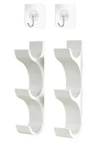 Kitchen Paper/Plastic Wrap/Aluminum Foil Wall-Mounted Holder, Storage Rack (Accommodates Rolls With Diameter Of 50Mm Or Less), Organizing Scattered Tools,Space-Saving, (Includes Adhesive Tape) No-Drill Installation, Creating A Tidy Kitchen - Multicolor - View 13