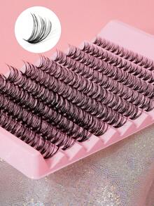 200pcs 30D Cat Eye False Eyelashes, 10-16mm Mixed Length, D Curl, DIY Natural Fluffy Dense Effect, High Cost-Performance, Suitable For Beginners, Reusable, Suitable For Daily, Party, Stage Performance Or Holiday Makeup, Valentine's Day/Christmas Gift - DD - View 5