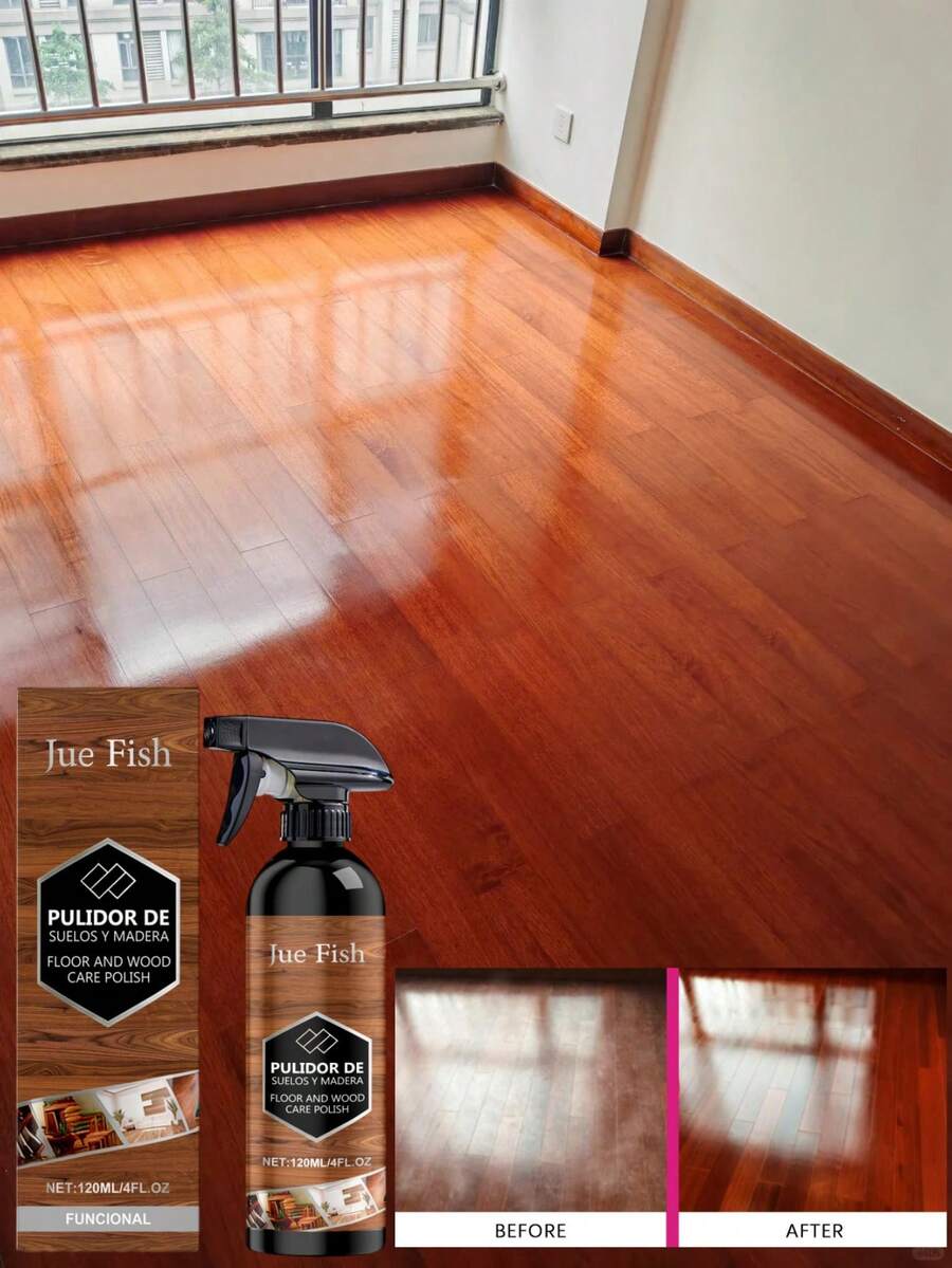 JUE FISH Wood Floor Care Agent, Suitable For Solid Wood, Engineered Wood And Composite Floors. Essential Product For Home And Office, Perfect Gift For Family And Friends - Multicolor - View 1
