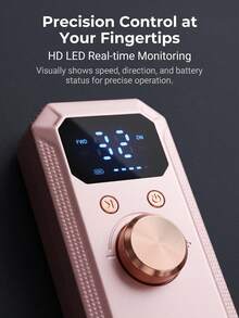 Electric Nail File | Low-Noise All-Copper Motor & Acrylic Gel Filing | Rechargeable & Cordless Portable | Suitable For Home, Salons & Travel | Electric Armor Grinding Machine|Professional Foot & Hand Care Tools|Perfect Gift For Women - Multicolor - View 5